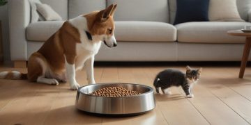 Establishing Feeding Routines and Behavioral Guidance for Dogs and Cats in Indoor Environments