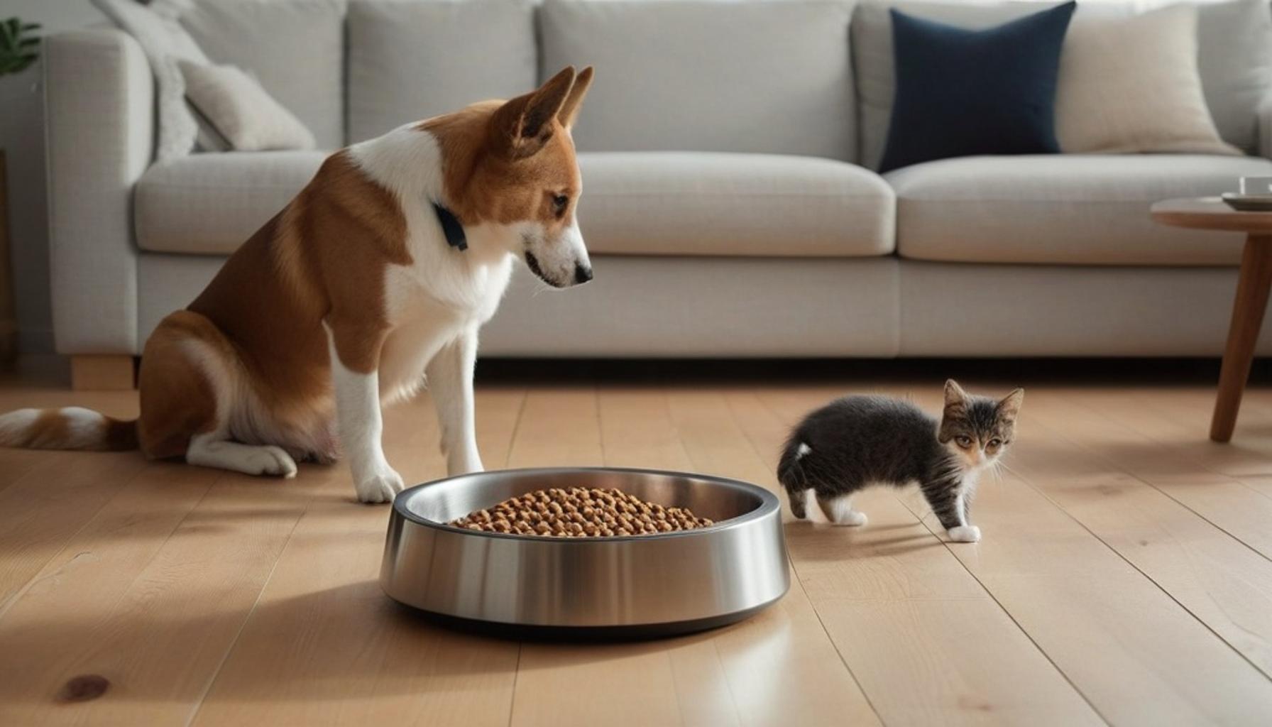 Establishing Feeding Routines and Behavioral Guidance for Dogs and Cats in Indoor Environments